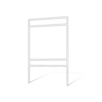 Picture of 18"h x 24"w Metal Frame - 2 riders (White)