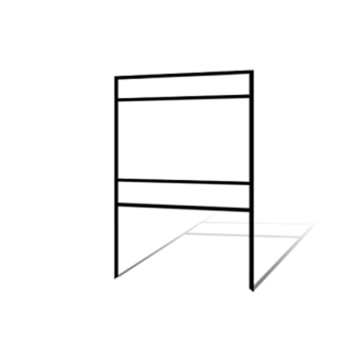 Picture of 18"h x 30"w Metal Frame - 2 rider (Black)