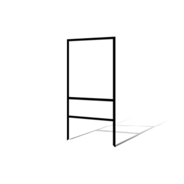 Picture of 24"h x 18"w Metal Frame - 1 rider (Black)