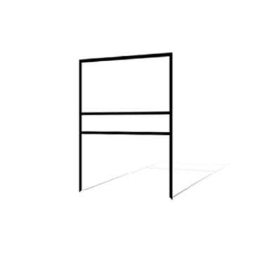 Picture of 24"h x 30"w Metal Frame - 1 rider (Black)