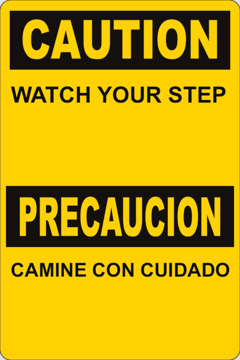 Picture of Caution Trip/Fall Signs 859860581