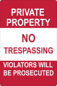 Picture of Private Property Signs 860406011