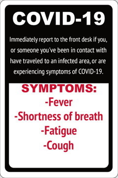 Picture of COVID-19 Awareness Parking Signs 872133213