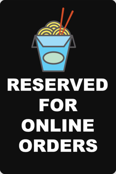 Picture of Curbside Pickup Parking Signs 872127772