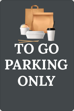 Picture of Take Out Only Parking Signs 872129112