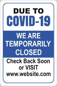 Picture of Temporary Closed Parking Signs 872225454