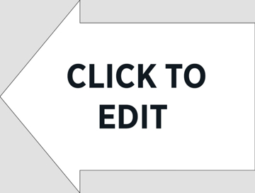 Picture of Arrow Shaped 16.75" x 22.75" Corrugated Plastic SFS Product