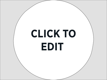 Picture of Circle Shaped 17" x 17" Corrugated Plastic SFS Product