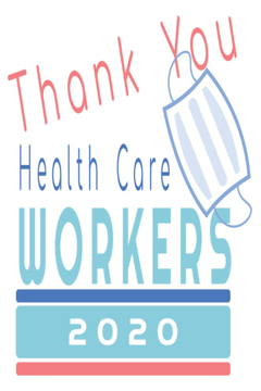 Picture of Thank You Healthcare Workers Sandwich Board Signs 872213400