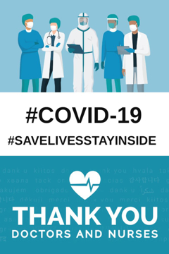 Picture of Thank You Healthcare Workers Sandwich Board Signs 872213414