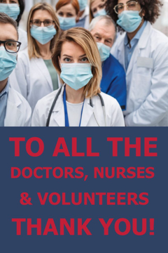 Picture of Thank You Healthcare Workers Sandwich Board Signs 872213490