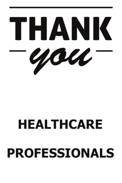 Picture of Thank You Healthcare Workers Sandwich Board Signs 872213502