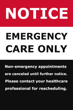 Picture of Hospital Signage Sandwich Board Signs 872213679