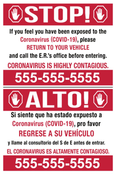 Picture of Hospital Signage Sandwich Board Signs 872213815