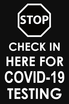 Picture of Drive Thru Clinic Sandwich Board Signs 872224950