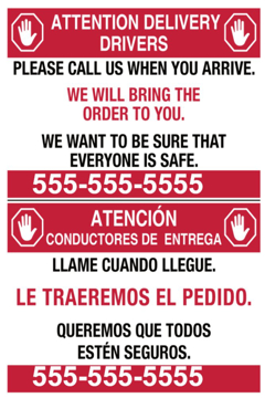 Picture of Take Out Only Sandwich Board Signs 872244074