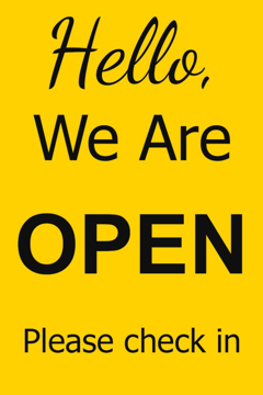 Picture of We're Open Sandwich Board Signs 872224525