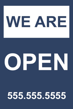 Picture of We're Open Sandwich Board Signs 872224555