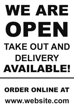 Picture of We're Open Sandwich Board Signs 872224567