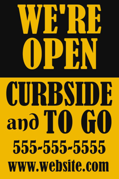 Picture of We're Open Sandwich Board Signs 872224584