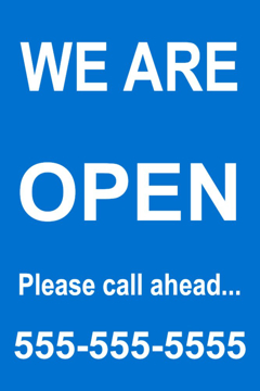 Picture of We're Open Sandwich Board Signs 872224586