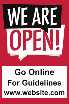 Picture of We're Open Sandwich Board Signs 872224591