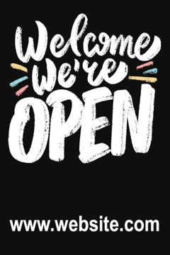 Picture of We're Open Sandwich Board Signs 872224647