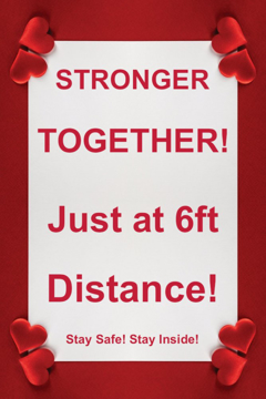 Picture of Stay Positive Sandwich Board Signs 872308460