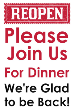 Picture of Reopened Sandwich Board Signs 872618040