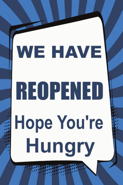 Picture of Reopened Sandwich Board Signs 872618149