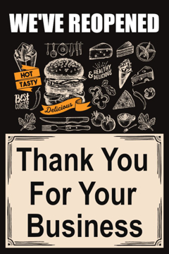Picture of Reopened Sandwich Board Signs 872618162