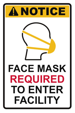 Picture of Face Masks Required Sandwich Board Signs 872485093