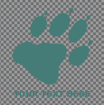 Picture of Paw and Footprint Clear Decals 12925778