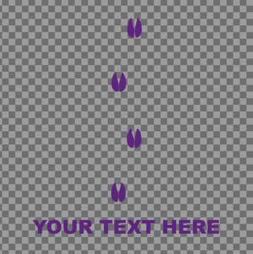 Picture of Paw and Footprint Clear Decals 12925784