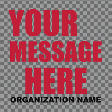 Picture of Non Profit Window Clings 11228611