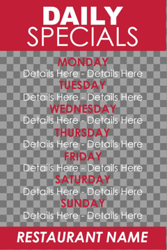 Picture of Restaurant Window Clings 11684785