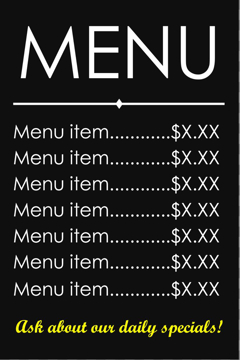 Picture of Restaurant Window Clings 11684601