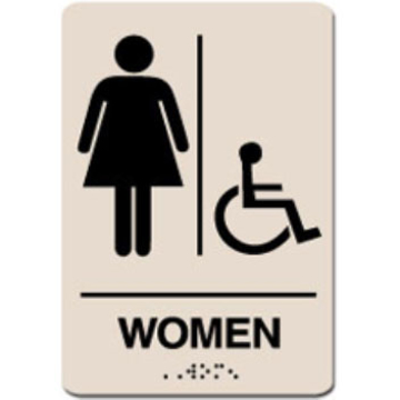 Picture of Women Accessible ADA Restroom Sign