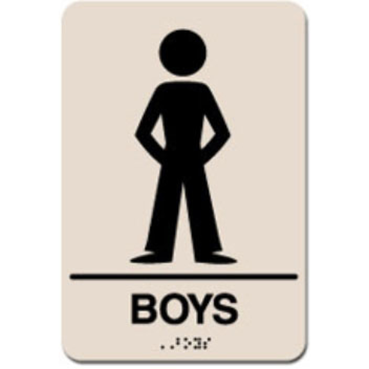 Boys ADA Restroom Sign Template Customization