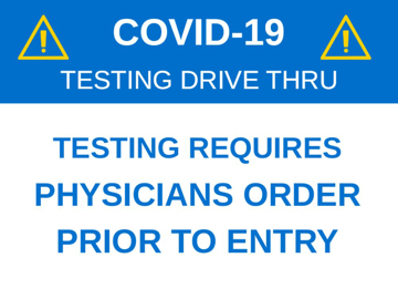 Picture of Drive Thru Clinic Signs 872155542