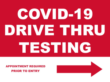 Picture of Drive Thru Clinic Signs 872155546