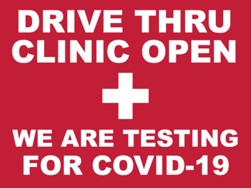 Picture of Drive Thru Clinic Signs 872155583