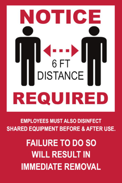 Picture of Social Distancing Signs 872158488