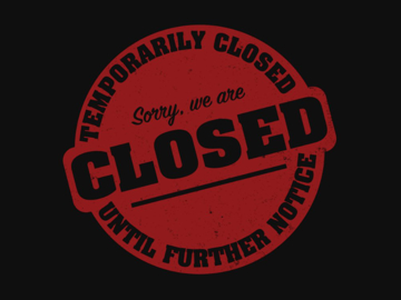 Picture of Temporary Closure Signs 872167903