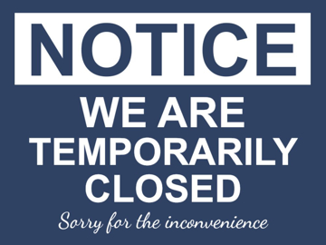 Picture of Temporary Closure Signs 872168073