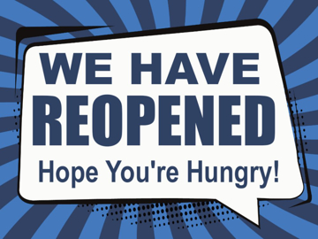 Picture of We're Reopened Signs 872617620