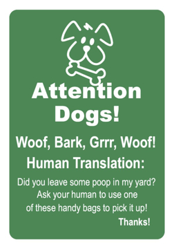 Picture of Dog Poop Signs 862133729