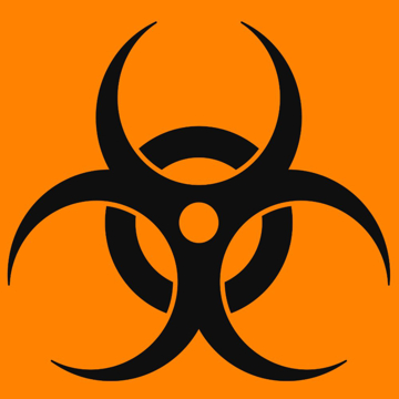 Picture of Biohazard Warning Signs 861091794