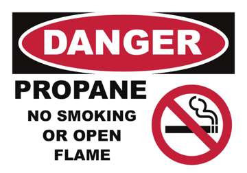 Picture of No Open Flames Signs 860535210