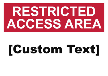 Picture of Restricted Area Signs 860109490